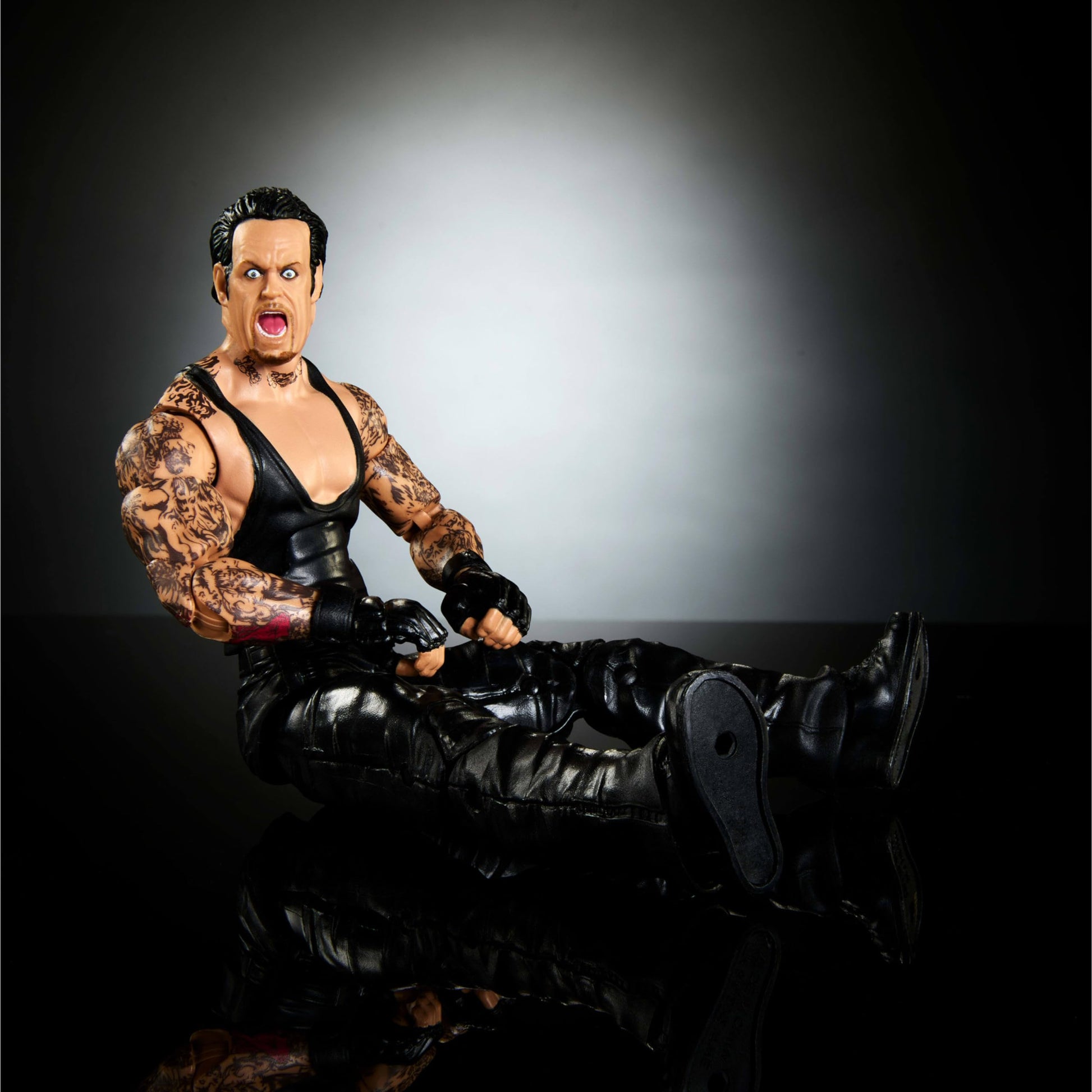 Mattel WWE Elite Collection Action Figure, SummerSlam Undertaker Collectible with Accessory & Referee Build-A-Figure Parts