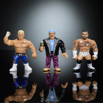 WWE 2026 Retros (Wave 1) Ringside Exclusive - Set of 3 (Jesse Ventura, CM Punk & Cody Rhodes)