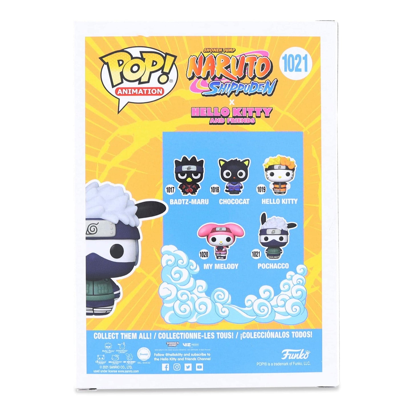 POP Pop! Animation: Sanrio/Naruto - Pochacco Multicolor