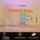 Godeprot 13.8”X10” LED Drawing Board with 12 Markers & 4 Light UP Modes & 7 Colors & Adapter * Hanging Chain, Neon Art Dry Erase Writing Message Pad