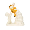 Department 56 Snowbabies Garfield Be Careful Climbing Christmas Tree Figurine, 7.48 Inch, Multicolor