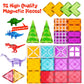 Dinoland Magnetic Tiles 32 Piece Set, Dinosaur Toys for Kids 3-5, STEM Building Blocks with Trees and Figures, Educational Construction Set for Boys