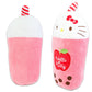 Sanrio Hello Kitty Boba Plush Toy Set - Bundle with 15" Hello Kitty Boba Themed Plush Plus Stickers, More | Hello Kitty Plushie Doll for Kids, Girls
