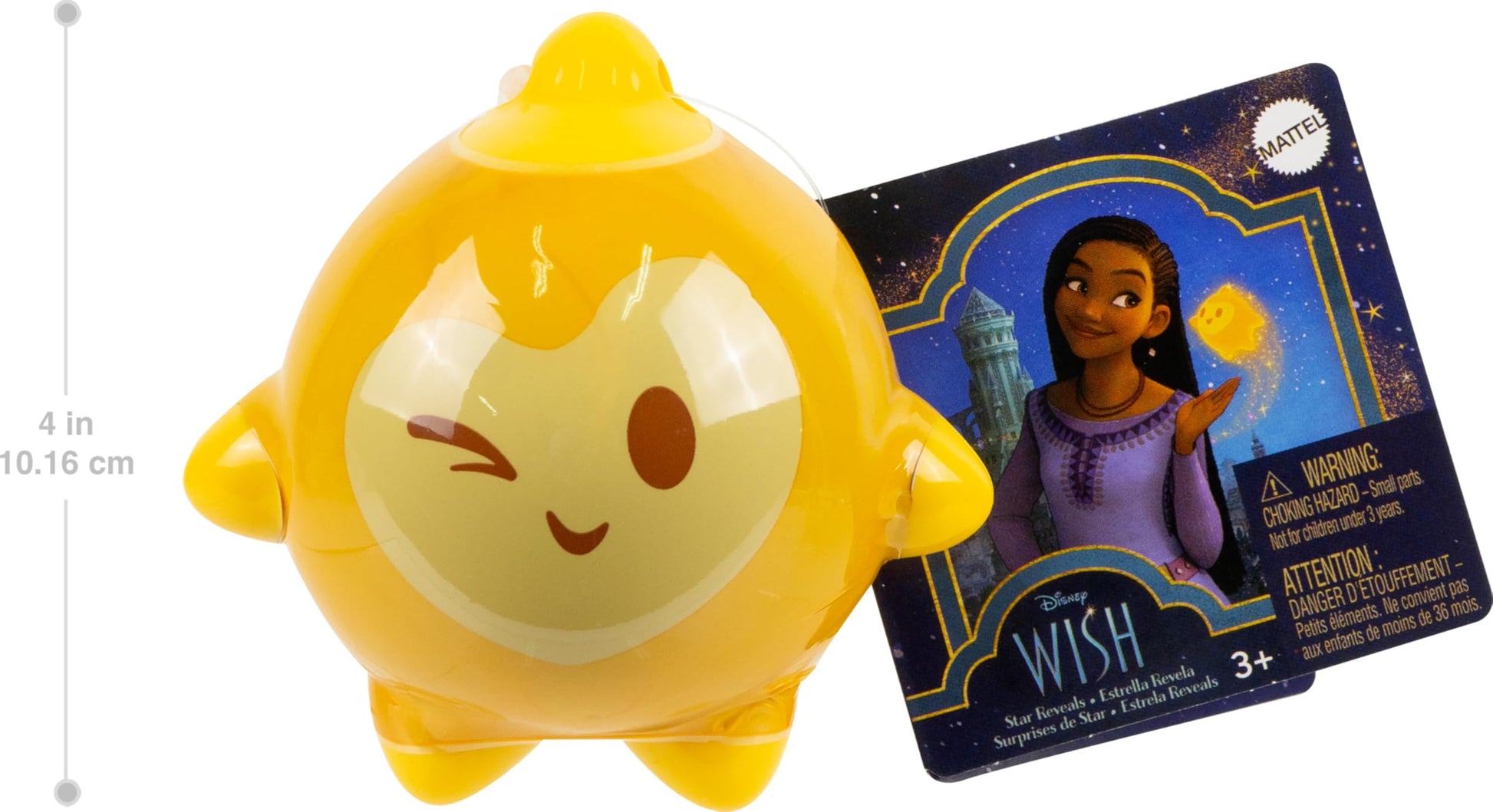 Mattel Disney Wish Star Reveals Mini Doll Surprise, Keychain Compact with Character Doll & Accessory (Styles May Vary)