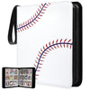 TLAZZ 990 Pockets Baseball Card Binder, Trading Card Collection Binder with 55 Removable Sleeves, Double Sided Pocket Sports Card Binder for MTG TCG