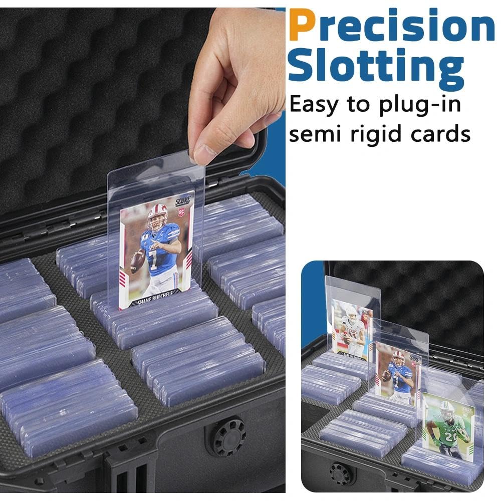 BOMIIPOR Semi Rigid Card Holder Case - Card Saver 1 Storage Box for Semi Rigid Card Holders, Semi Rigid Card Holder Box Fits 720 Cards?Model A?Classic