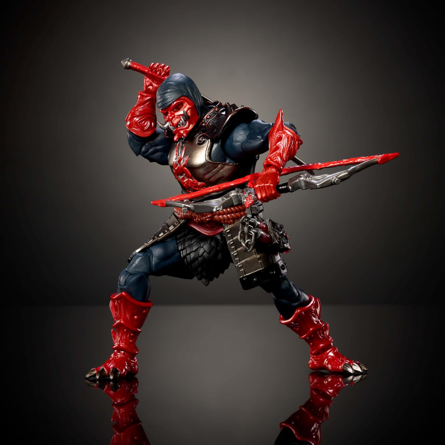 Masters of the Universe Masterverse Action Figure Ninjor, 30 Articulations, 7-inch Motu Toy, Deluxe Design, Armor & Weapon Accessories