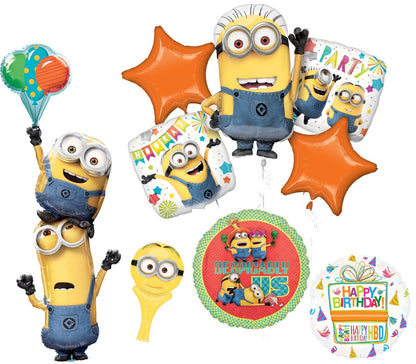 Descpicable Me Minions Stackers Birthday Party Supplies 9 pc Balloons