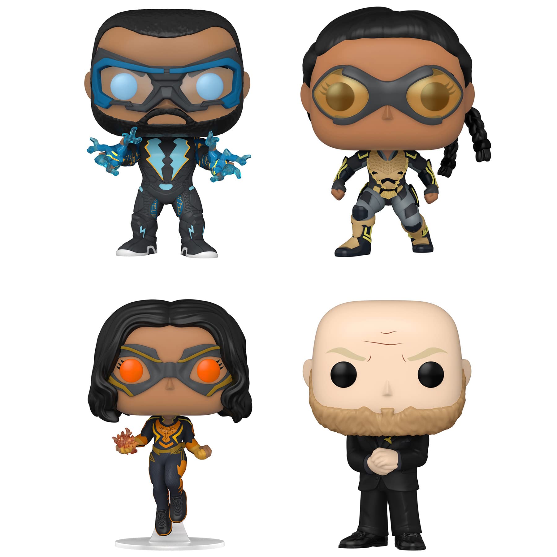 Funko POP! DC Black Lightning Collectors Set - Black Lightning, Thunder, and Tobias Whale