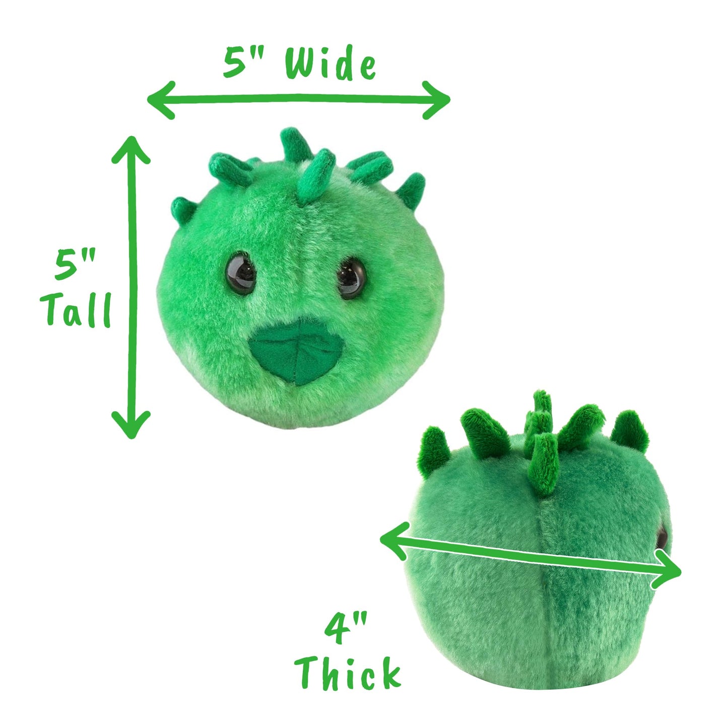 GIANTmicrobes Chlamydia Plush, STIs, STDs, Medical Gag Gifts Funny, OBGYN Gifts for Doctors, Infection Prevention Gifts, Infection Control Nurse Gifts