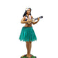 KC Hawaii Leilani Dashboard Hula Doll Playing Ukulele Green 7 inch