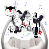 XIXILAND Musical Car Seat Toy Black and White Baby Toys, Infant Toys 0-6 Months Stroller Toy, High Contrast Newborn Developmental Gift for 0 3 6 9 12