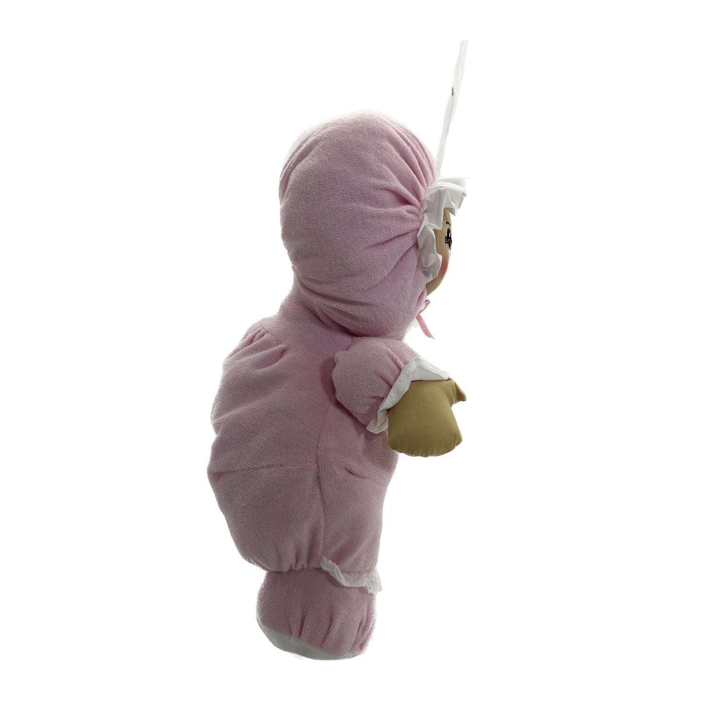 Anico 13.5" Terry Baby - Soft Latina Baby Rag Doll in Pink | Adorable First Baby Doll for Toddlers