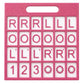 Eccentfit Solo Mahjong Practice Board Pink, Mahjong Charleston Trainer Solo Practice Board for Left Right Across Passing Order Professional NMJL Style