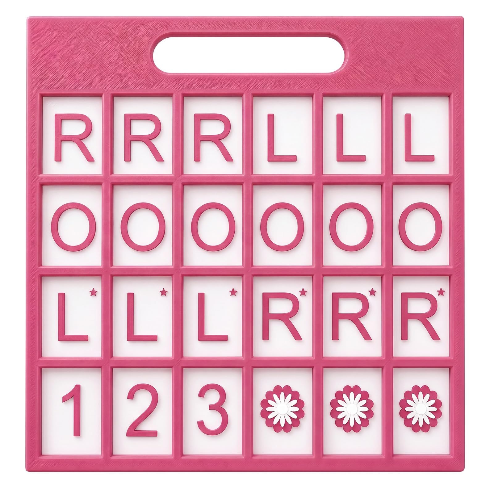 Eccentfit Solo Mahjong Practice Board Pink, Mahjong Charleston Trainer Solo Practice Board for Left Right Across Passing Order Professional NMJL Style