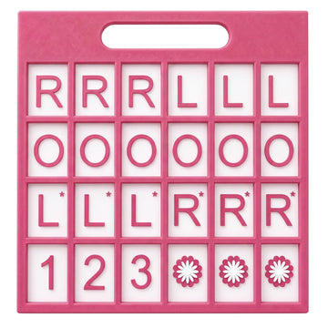 Eccentfit Solo Mahjong Practice Board Pink, Mahjong Charleston Trainer Solo Practice Board for Left Right Across Passing Order Professional NMJL Style