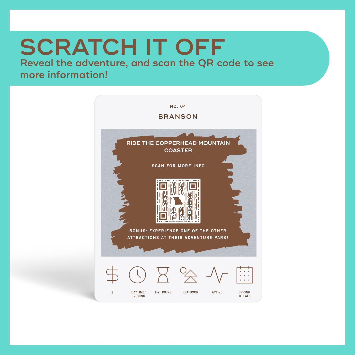 Missouri Adventure Bucket List - 50 Scratch-Off Cards Game for Exploring Missouri by Reach International Outfitters