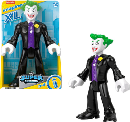 Fisher-Price Imaginext DC Super Friends Preschool Toy The Joker XL 10-Inch Poseable Figure for Pretend Play Ages 3+ Years