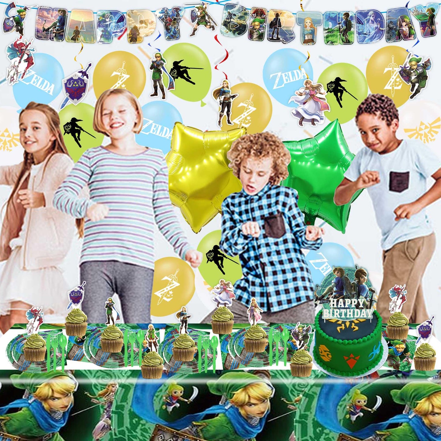Green Birthday Party Decorations, Legend Party Supplies