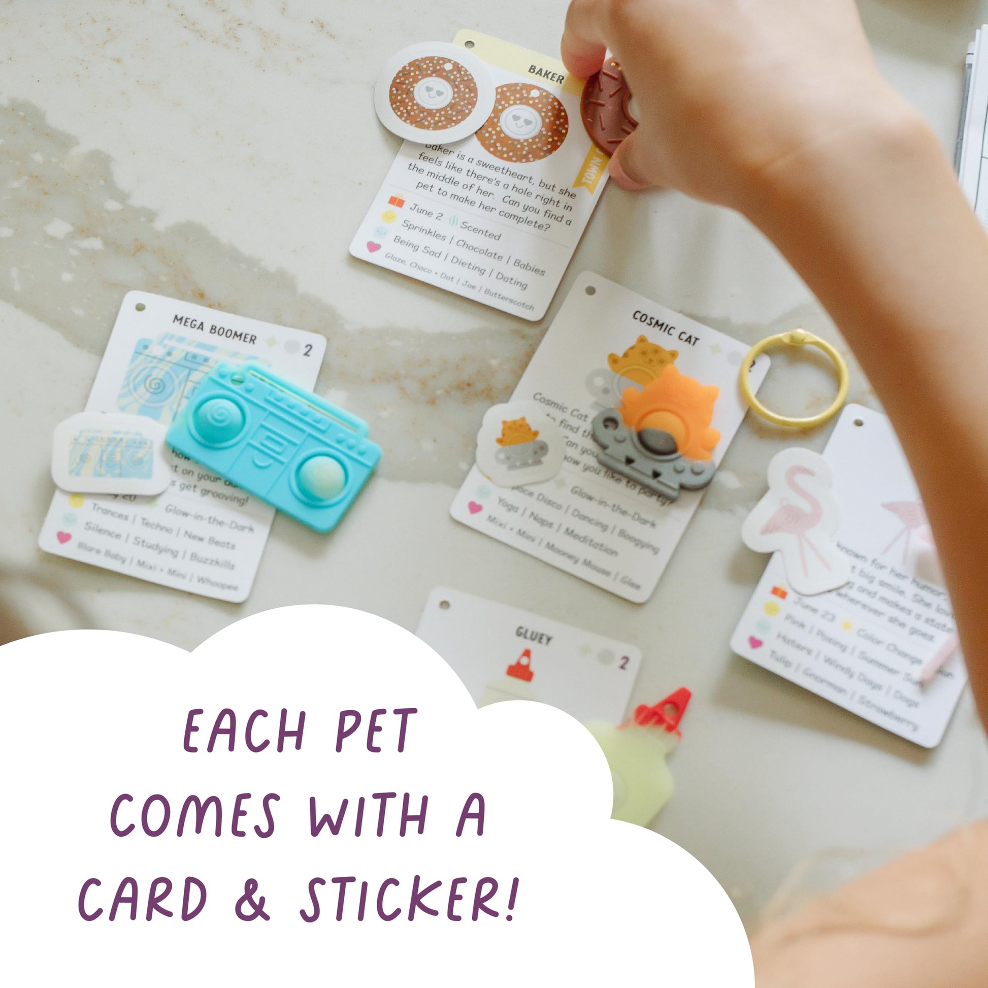 Buffalo Games Pop It Pets - Season 2 - The Ultimate Sensory Fidget Toy - Popping Bubbles and Adorable Characters - Collector map with Cards and