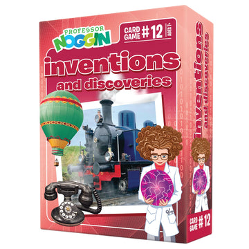 Outset Media Professor Noggin's Inventions and Discoveries - an Educational Trivia Based Card Game for Kids - Trivia, True or False, and Multiple