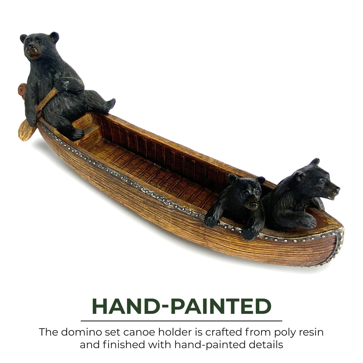 Rivers Edge Products Canoe Dominos Set, 10", 2-10 Players
