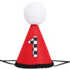 BEADED Fast One Party Birthday Hat - Racing Theme Birthday Decorations,Race Car Party Hat,Fast One Decor Cake Smash (red-3)