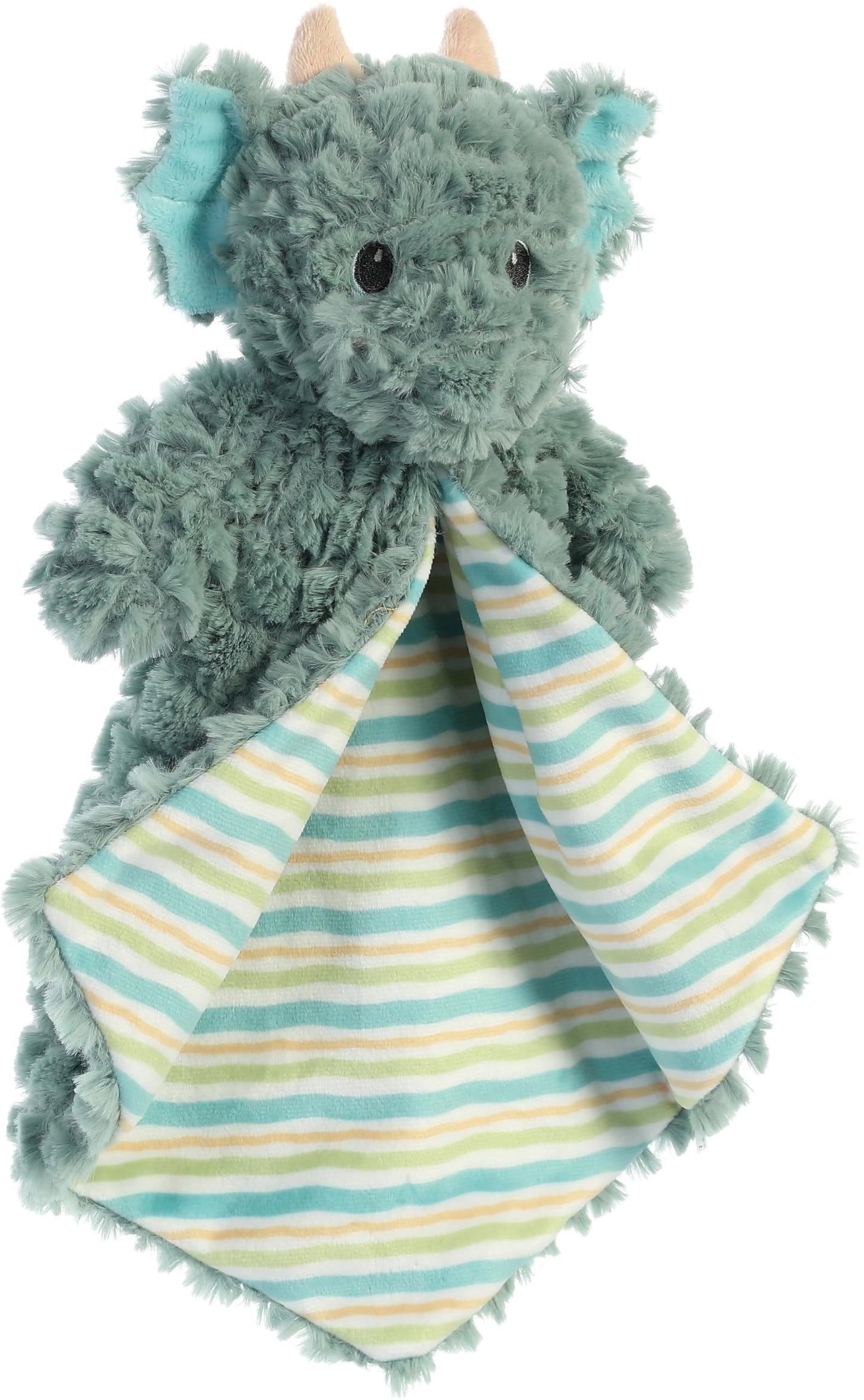 Aurora® Snuggly Magical Dragon Jaxon Luvster Baby Stuffed Animal - Soft & Cuddly Toy - Comforting Companion - Green 14 Inches