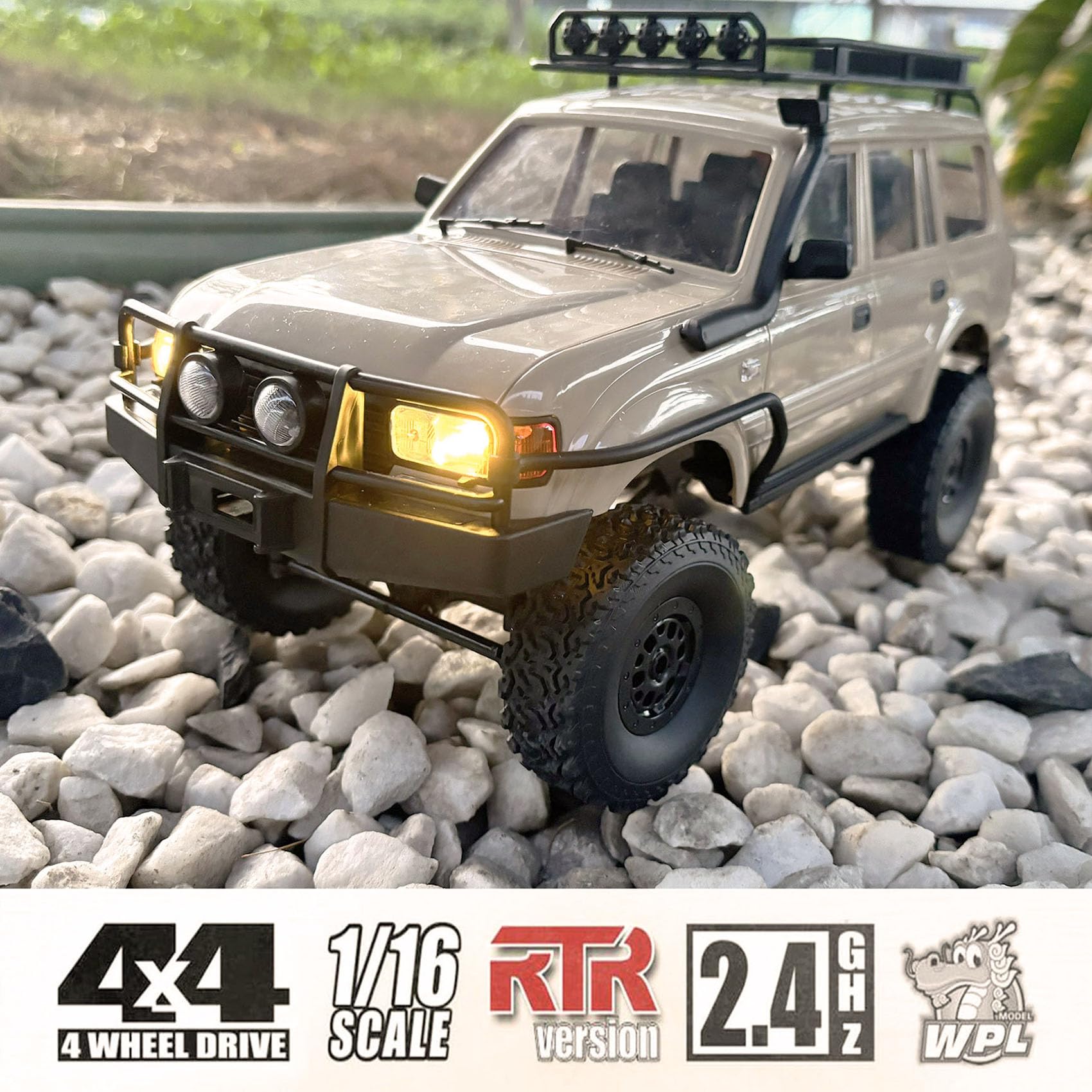 Apawband RC Rock Crawler RC Truck 4x4 WPL C54-1 RTR 1/16 Scale RC Crawler