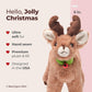 Bearington Jolly Reindeer Stuffed Animal, 6 Inch Christmas Plush Gifts for Kids