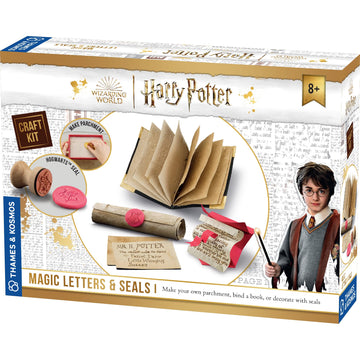 Harry Potter Magic Letters & Seals Craft Kit from Thames & Kosmos | Make Your Own Parchment Scrolls, Tom Riddle’s Diary, a Howler & More, Ideal