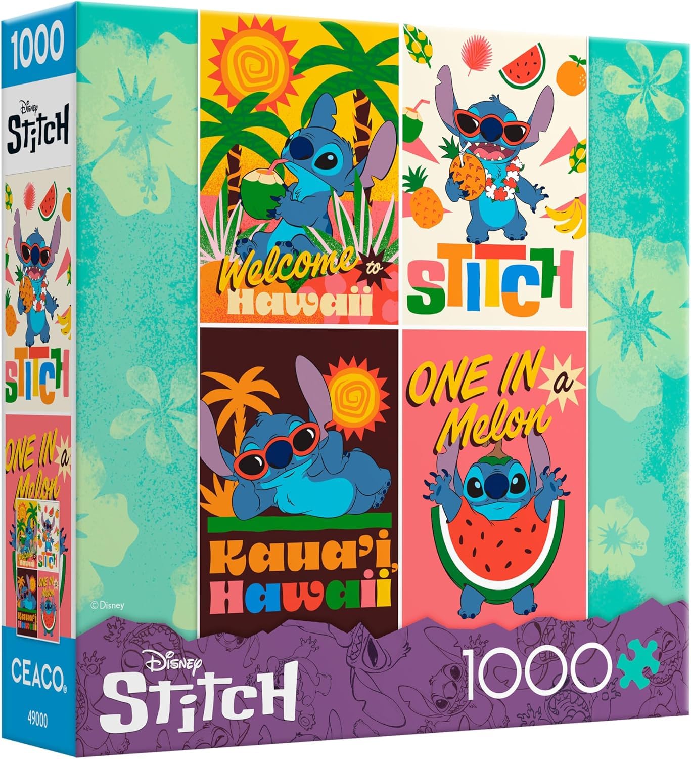 Ceaco - Disney Stitch Collage - 1000 Piece Jigsaw Puzzle for Adults