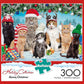 Buffalo Games - Meowy Christmas - 300 Large Piece Jigsaw Puzzle for Adults