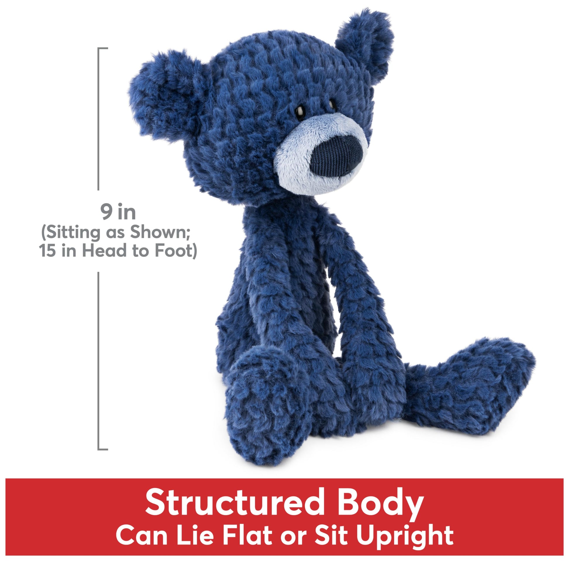 GUND Toothpick Ripple 15-Inch Teddy Bear Plush Toy, Ages 1+