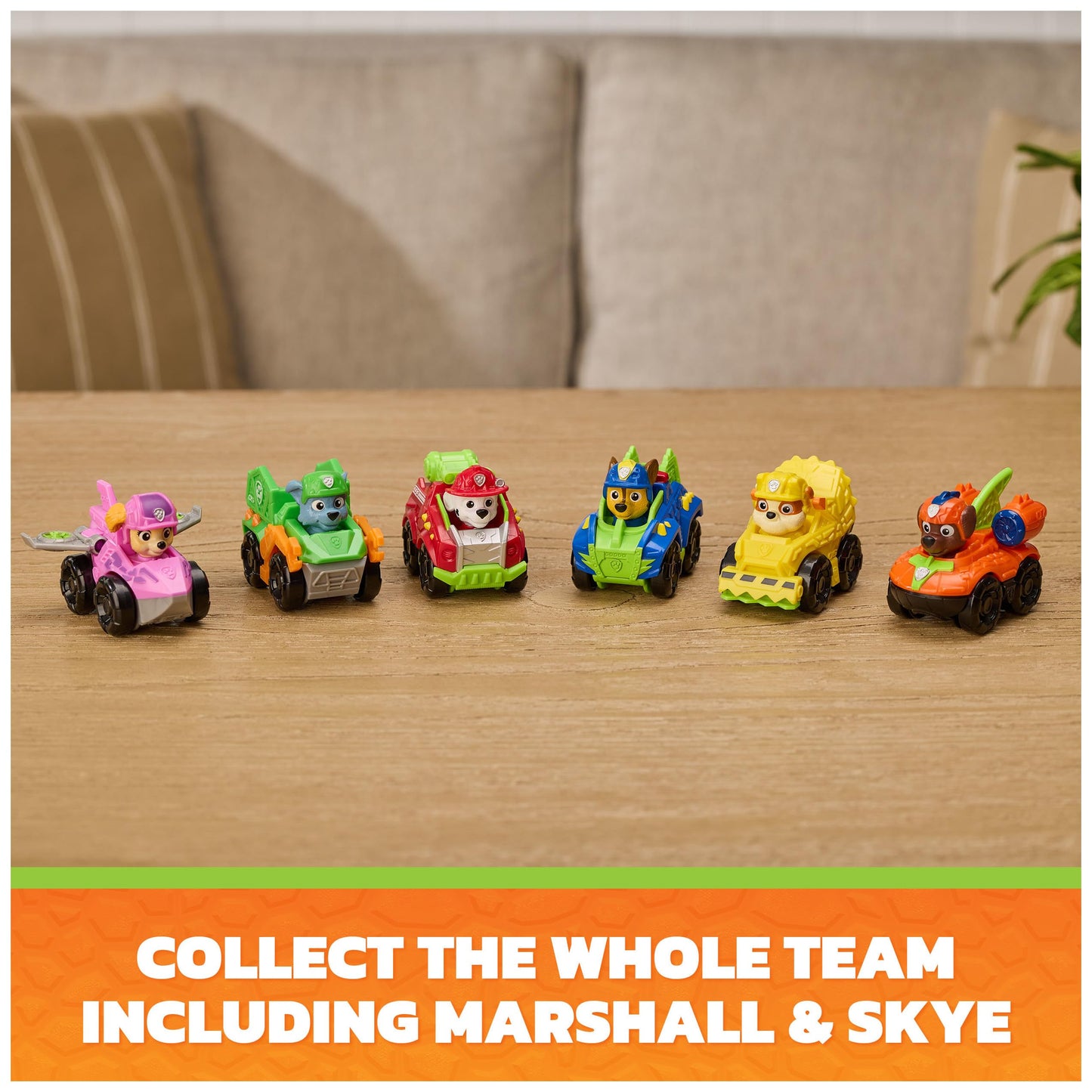 PAW Patrol The Dino Movie Pup Squad Racers Toy Car 6-Pack