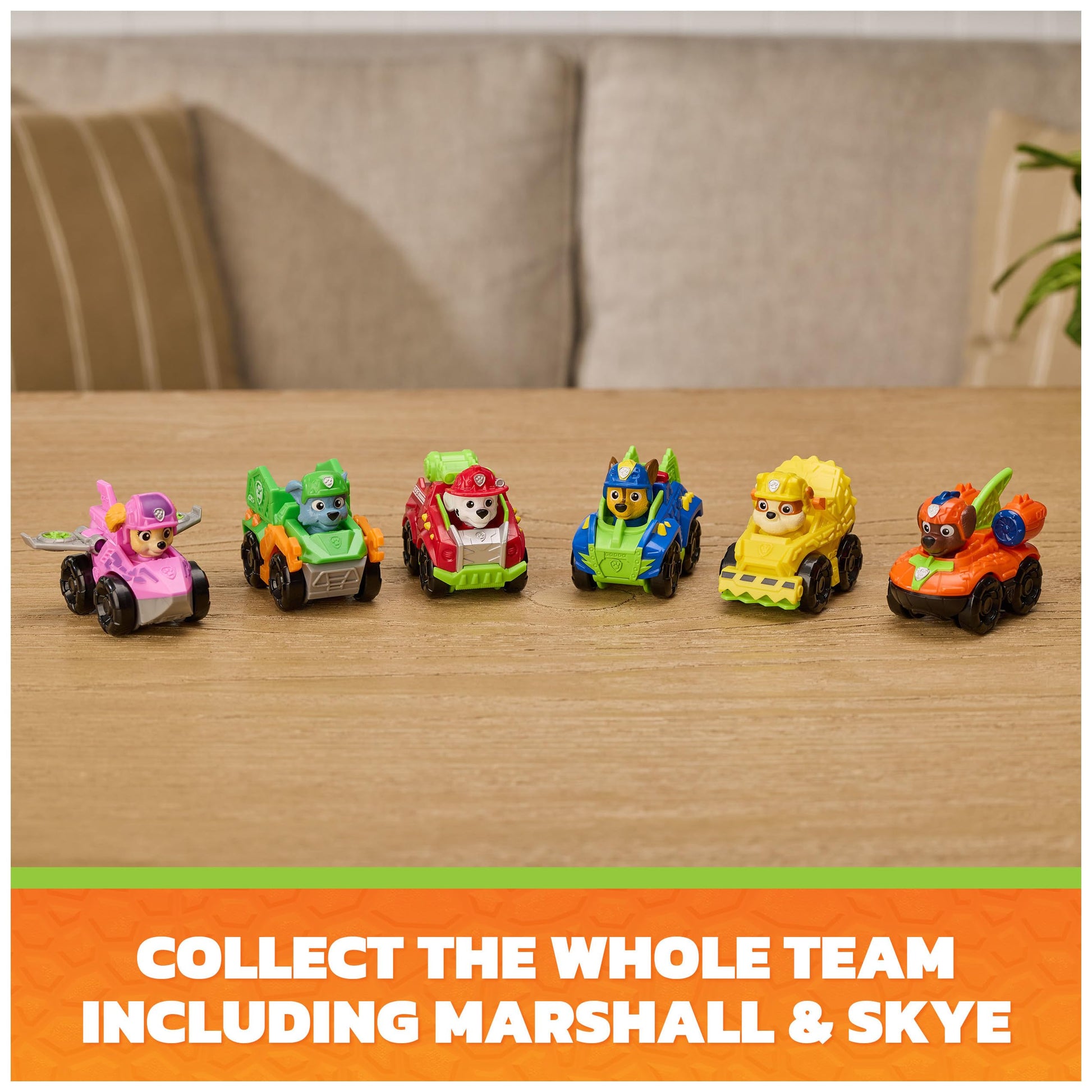 PAW Patrol The Dino Movie Pup Squad Racers Toy Car 6-Pack