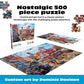 Buffalo Games Old Western Town - Dominic Davison - 500 Piece Jigsaw Puzzle for Adults - Challenging Vintage Western Art with Bonus Diagram - Country