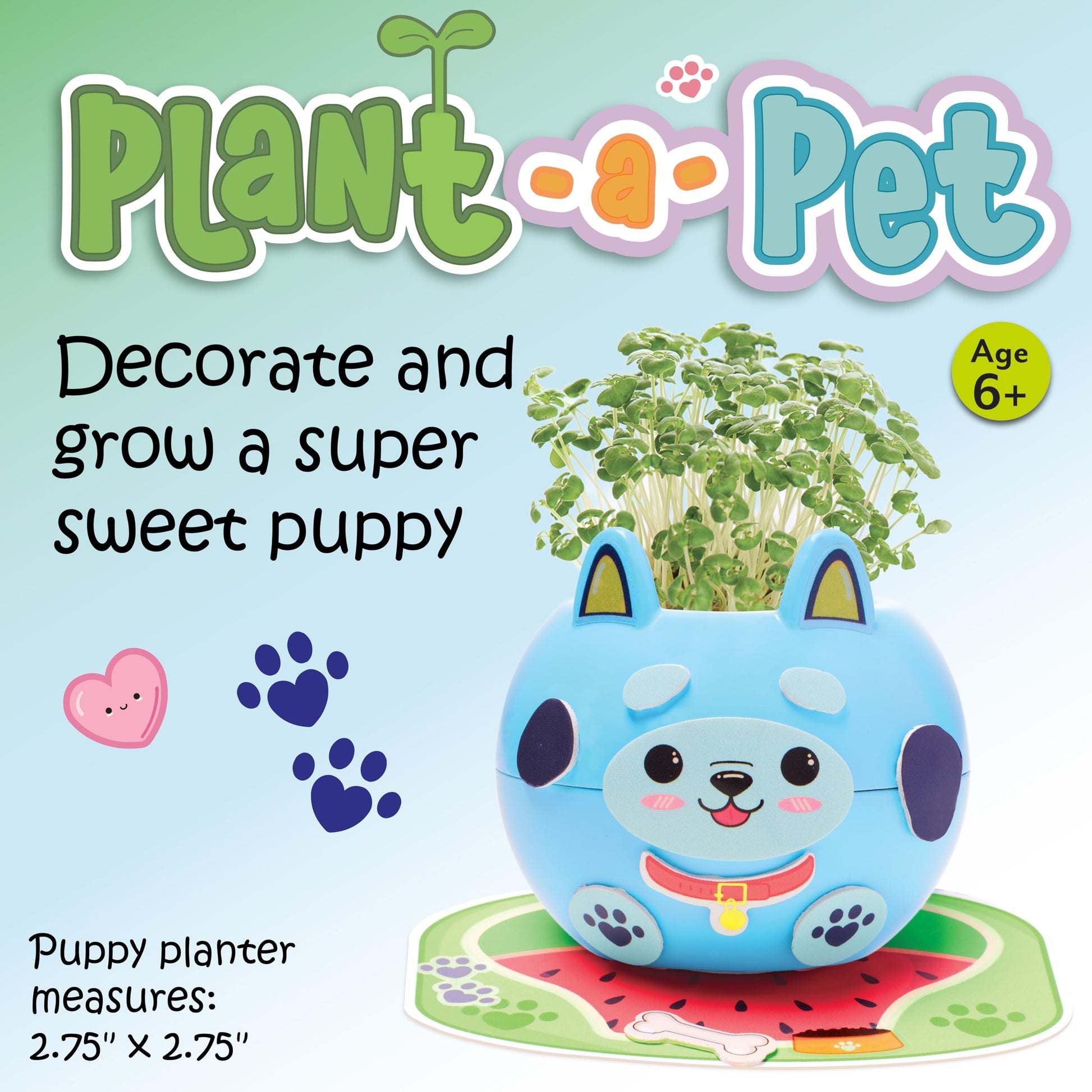 Creativity for Kids Plant-A-Pet: Puppy Toys for Girls - Mini Gifts for Girls, Arts and Crafts for Kids, DIY Activity Set & Screen Free Summer Fun