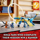 LEGO NINJAGO Jay’s Thunder Dragon EVO 71760 - Toy Figure and Viper Snake Set with Minifigures, Collectible Speed Mission Banner, Ninja Battle