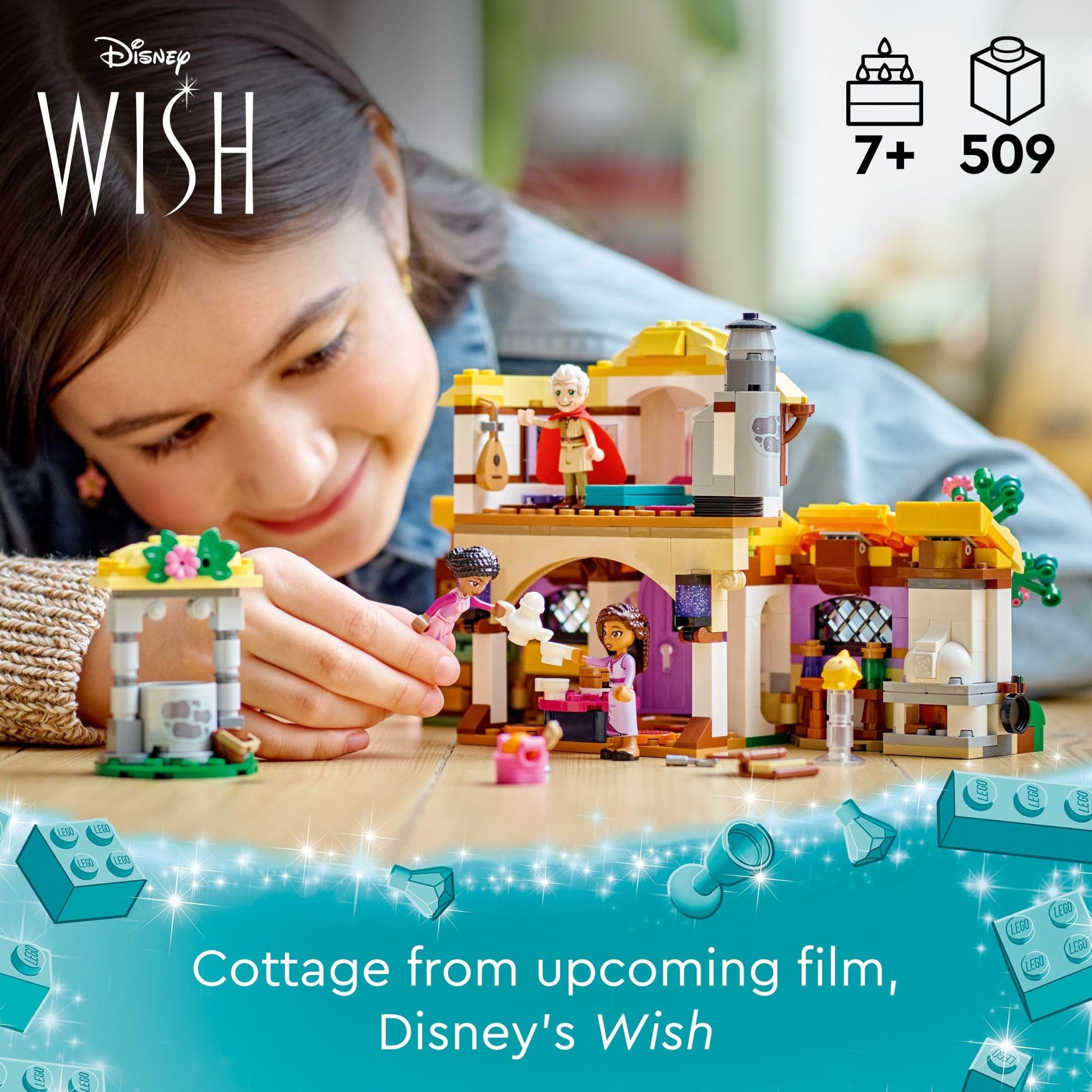 LEGO Disney Wish: Asha’s Cottage 43231 Building Toy Set, A Cottage for Role-Playing Life in The Hamlet, Collectible Gift This Holiday for Fans