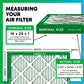 Filterbuy 16x25x1 Air Filter MERV 8 Essential Dust & Allergy Defense (4-Pack), Electrostatic Pleated HVAC AC Furnace Filters Replacement, Made in USA