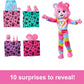 Barbie Cutie Reveal Care Bears Doll & Accessories, Series 2 Togetherness Bear with 10 Surprises Including Color Change & Mini Bear