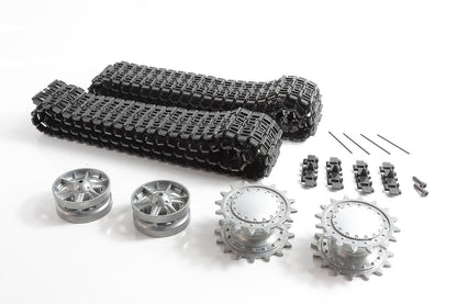 Mato Metal Upgraded Tracks Sprockets Idler Wheels with Bearing for Heng Long 3878-1 1/16 Scale Russian KV-1 RC Tank