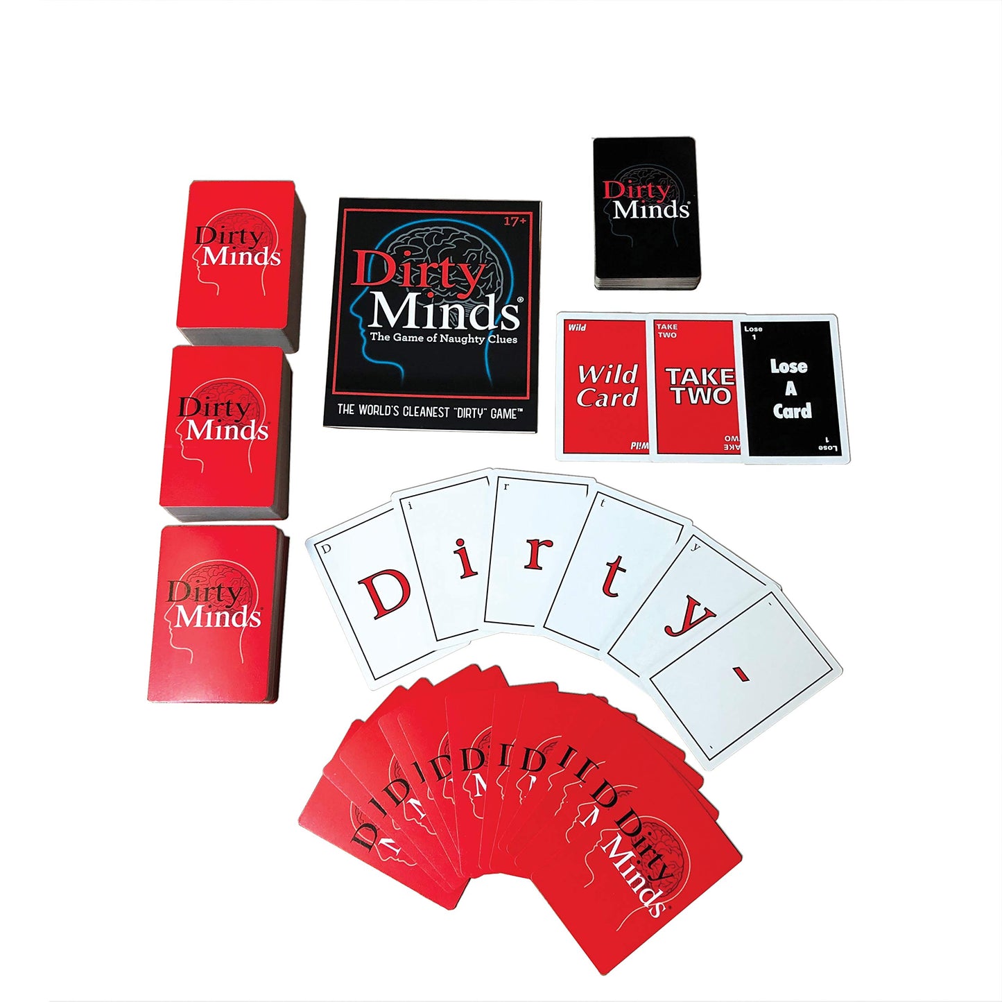 TDC Games Dirty Minds Card Game, Hilariously Twisted Party Card Games, Bachelorette Parties, Perfect for Game Night, Naughty Clues with Clean Answers