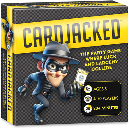 CARDJACKED Fun Card Game for Families | Family-Friendly Party Card Games for Adults | 8-12 Min. Playtime | Kids Card Game | 4-10 Players | Easy