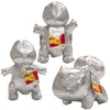 Pokemon 25th Celebration 8" Silver Starter Plushes, 3-Pack Toys - Charmander, Squirtle & Bulbasaur G1 Starters - Set of 3 - Limited Edition