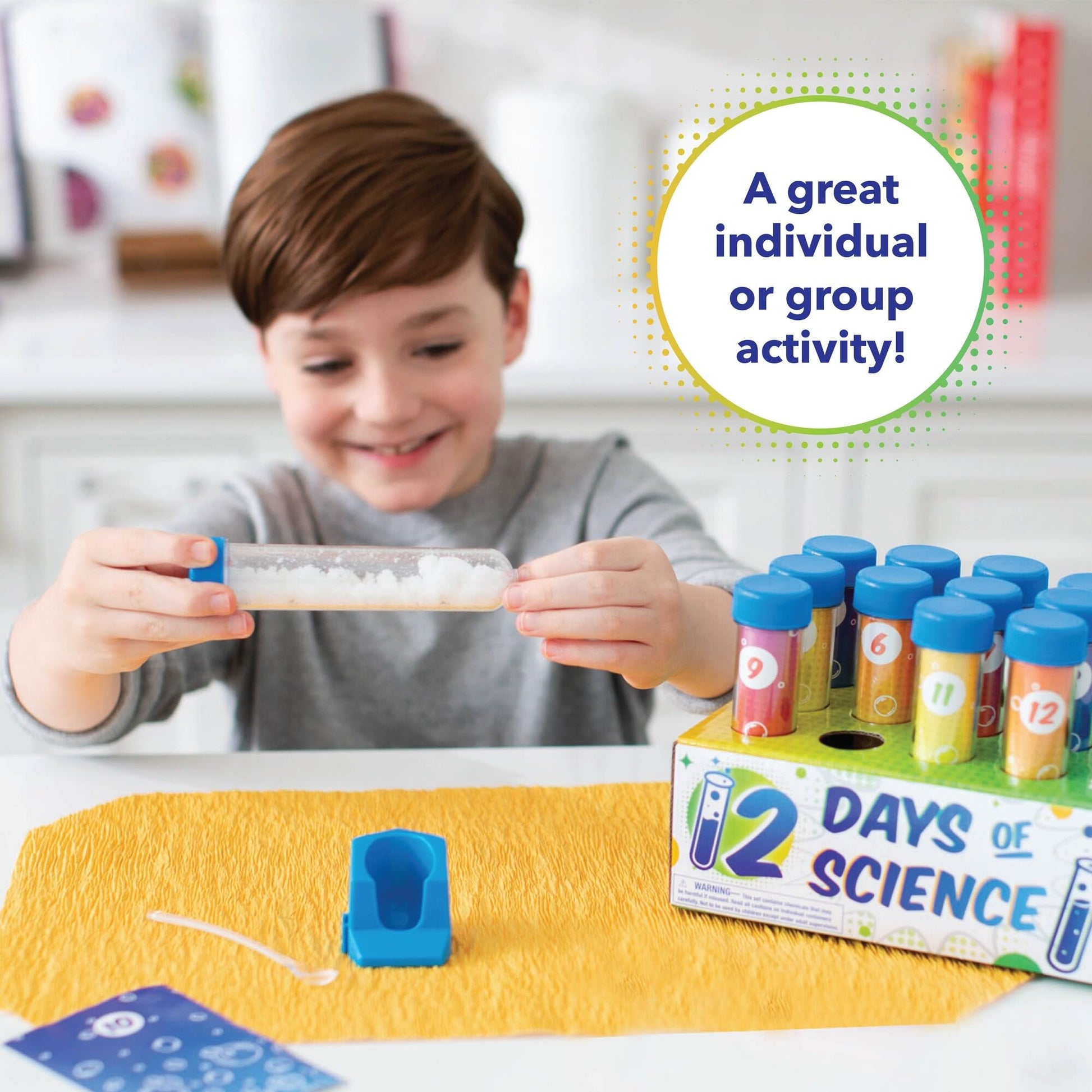 MindWare 12 Days of Science Advent Calendar Kids Science Kit with 12 Test Tube Experiments Ages 6+