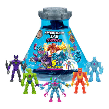 MrBeast Lab Hybrids Mega Pack, 5 Complete Buildable Figures
