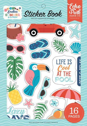 ECHO PARK PAPER COMPANY Echo Park Sticker Book-Endless Summer, Multicolor