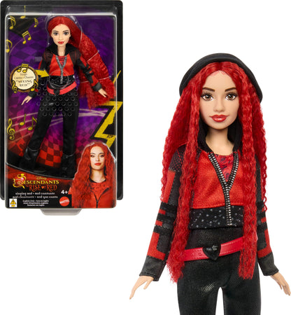 Mattel Disney Descendants: The Rise of Red Doll - Singing Doll with Movie-Inspired Clothes & Accessories, Sings “Red”